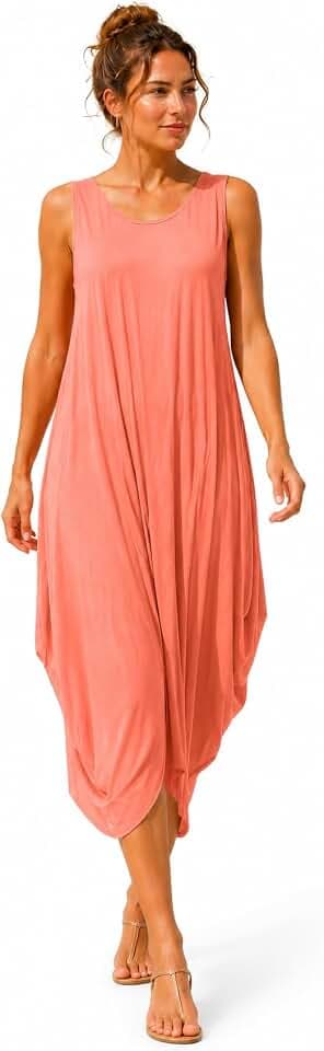 Van Der Rich ® - Sommerkleid Long Fledermaus-Stil - Damen