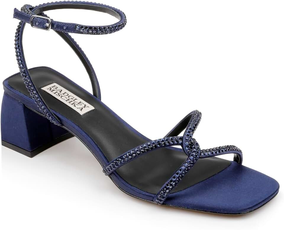 Badgley Mischka Women's Brisa Low Block Heeled Sandal