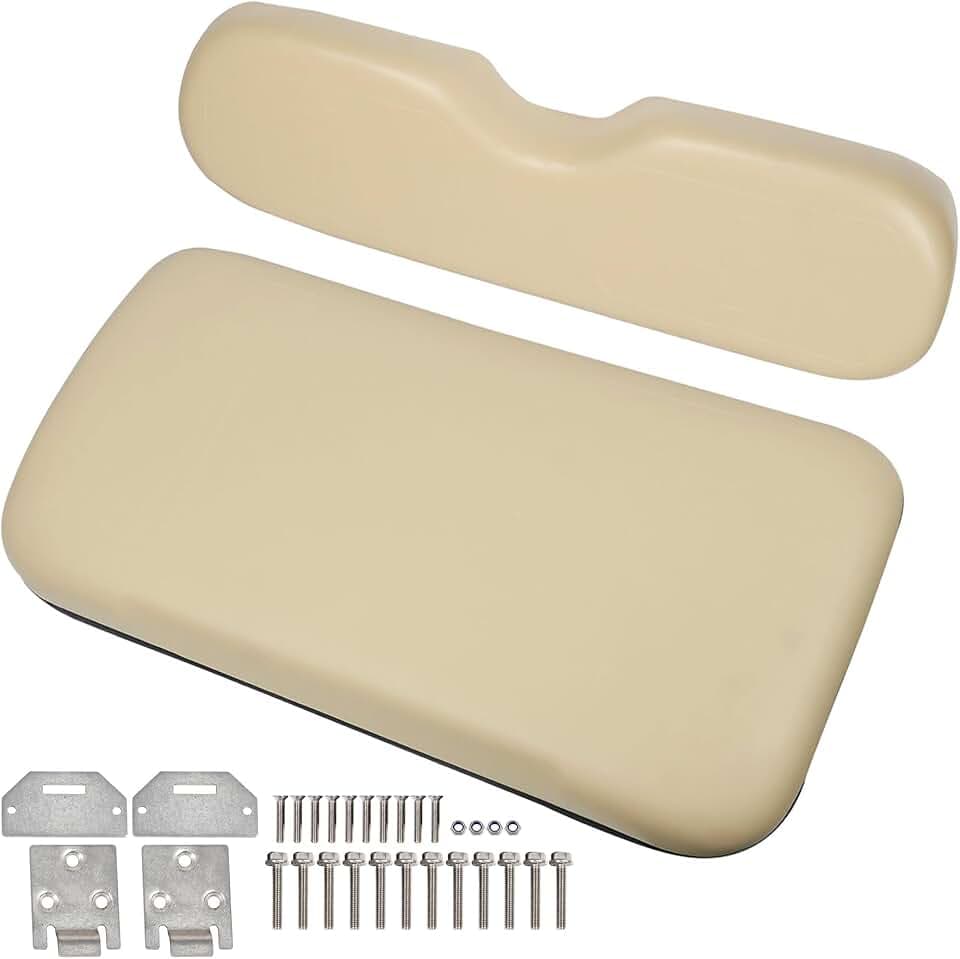GXYWADY Tan Golf Cart Front Seat Cushion Replacement for EZGO Medalist TXT 1994-2013