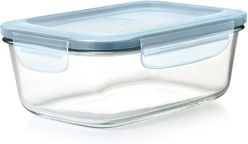 OXO Good Grips Smart Seal 8-Cup Glass Food Storage Container - Arctic Blue