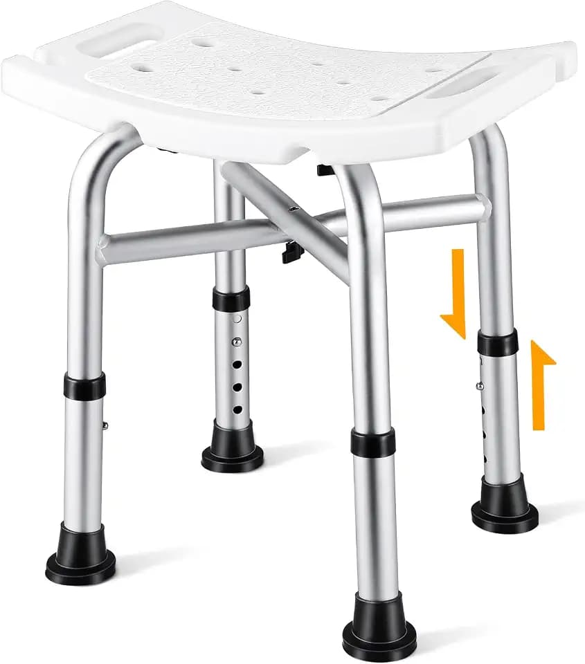 Hiqufet Medical Shower Chair for Inside Shower, Heavy Duty Shower Stool