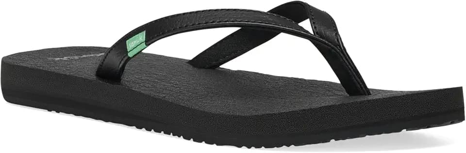Sanuk Yoga Spree 4 | Yoga Mat Footbed | Flip Flops for Women | Yoga Sandals For Women | Women's Beach Sandals