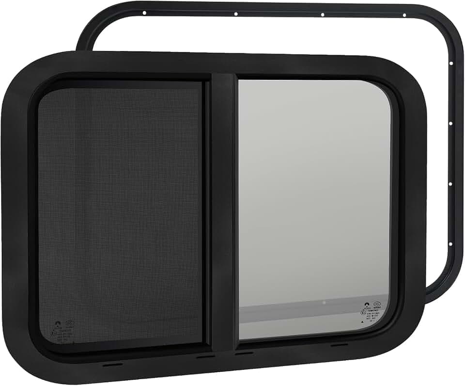 Wohnwagen Fenster 600x300mm mit Fliegengitter, Caravan Seitenfenster