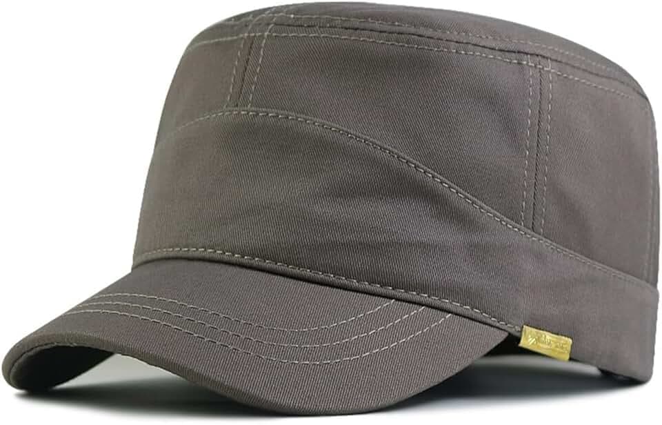 YAMEE Army XXL Hut Military Cap Plus Size Hüte für Herren Kurze Bill Hat Cadet Cap