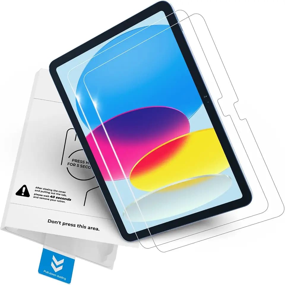 MOBDIK 2 Pack Screen Protector for iPad A16 11th / 10th Generation