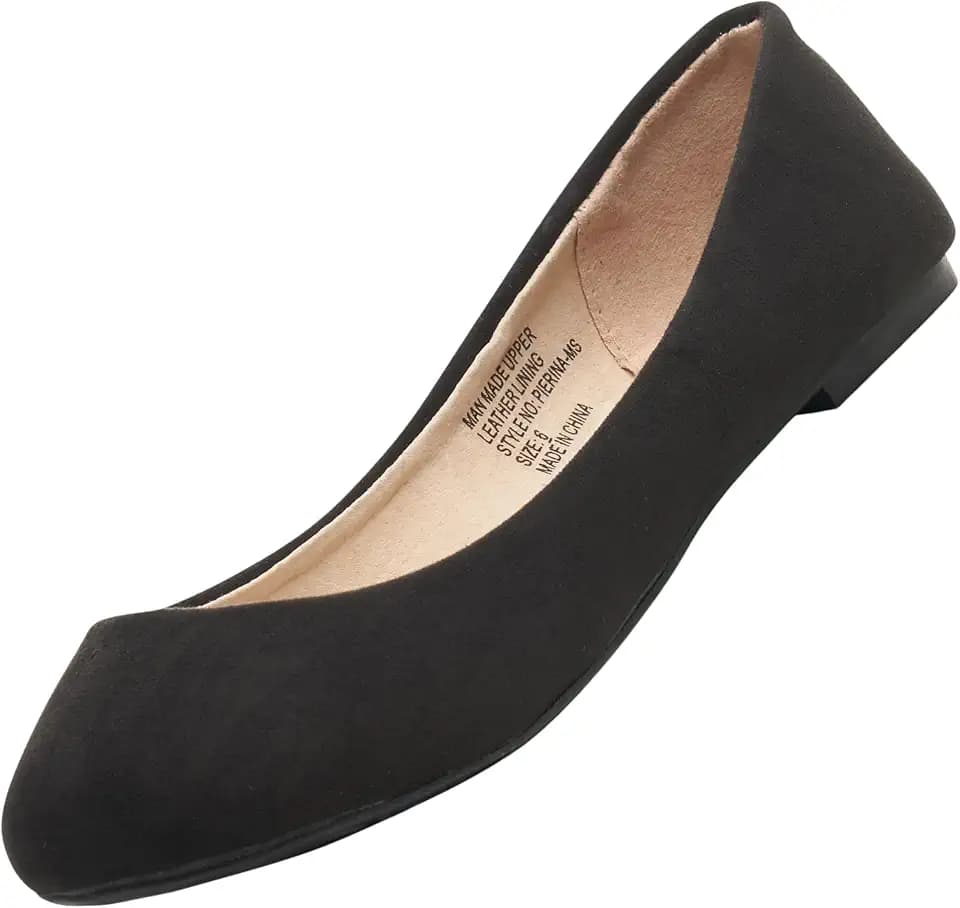 Alpine Swiss Womens Pierina Round Toe Ballet Flats