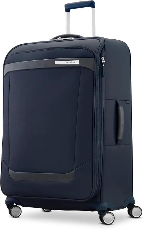 Samsonite Elevation Plus 30-Inch Large Checked Luggage - Expandable Softside Spinner Suitcase - Midnight Blue