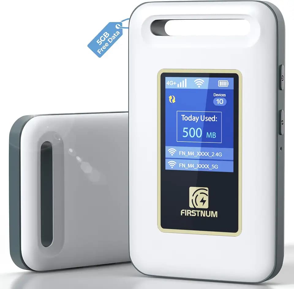 M4 4G LTE Mobile Hotspot, Portable WiFi Hotspot for Travel