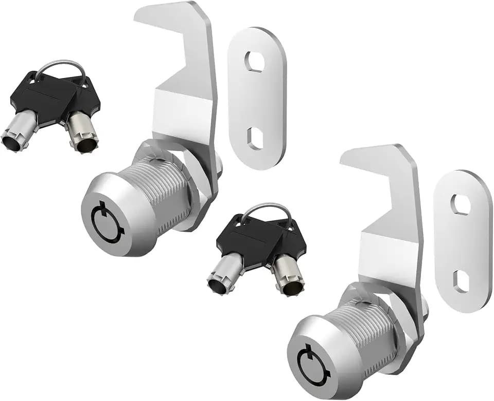 Werkzeugkastenschloss, Briefkastenschloss, Schrankschloss Cam Lock gleichschließend, Werkzeugkastenschloss Ersatz für Briefkasten RV Lagerung Tür, Zinklegierung (2 Packung 5/8 Zoll)
