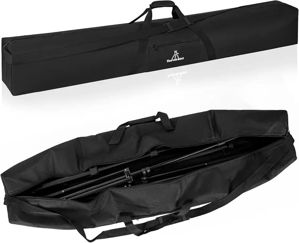 TORIBIO Tripod Carrying Case, 60x8x7.5in Heavy Duty Tripod Bag with Shoulder Straps and Handles, Multifunctional Monopod Case for Music Stand, Lights, Speakers, Cameras, Booms, Microphone Stands