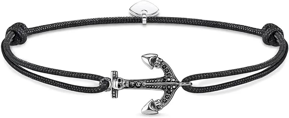 Thomas Sabo Herren Armband Little Secret Anker geschwärzt 925 Sterling Silber LS055-889-11-L22v