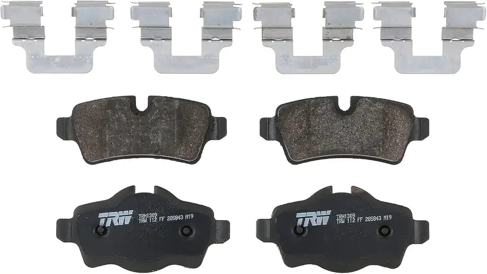 TRW Pro TRH1309 Disc Brake Pad Set For Mini Cooper 2007-2015, Rear