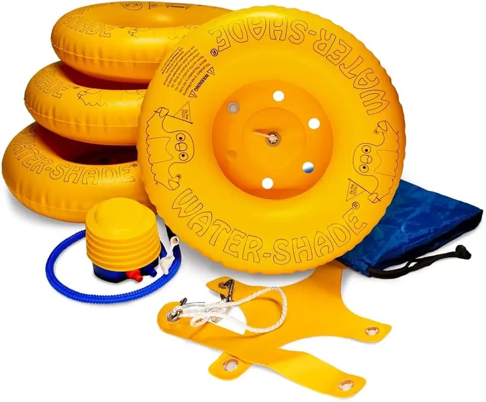 Water Shade Floating Canopy Kit - Pool Shade Float System for Pop-Up Canopies - Heavy-Duty PVC Floats for Pools, Lakes & Boating (Canopy Not Included)