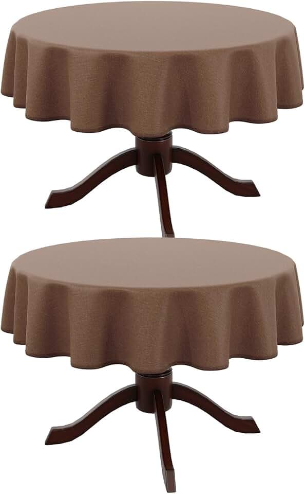 AUSSPVOCT Textured Round Tablecloth 60 Inch for Birthday Party Home Decor