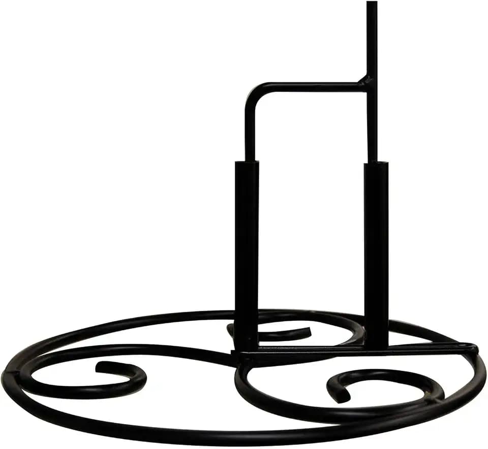 Red Carpet Studios Ornate Freestanding Base for Flag Pole Black 5" T x 12" D