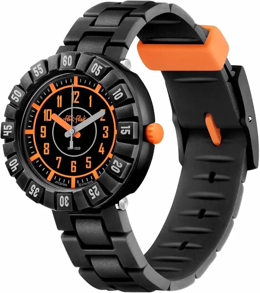Flik Flak CATCH U Unisex Kids Watch (Model: ZFCSP093), Black