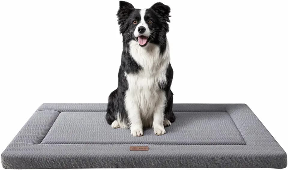 Dog Bed for Crate, Medium/Large Dogs Crate Bed,Washable Dog Beds Kennel Mat