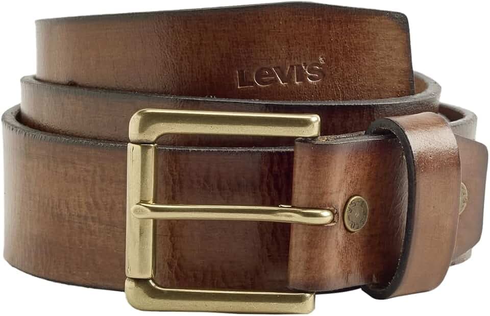Levi's Elevated Heritage Belt for Mens, Belts, Leather Brown, 70