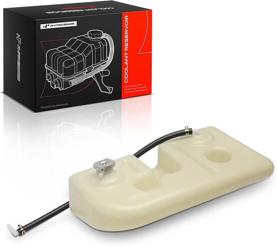 A-Premium Engine Radiator Coolant Reservoir Overflow Tank W/Cap & Hose