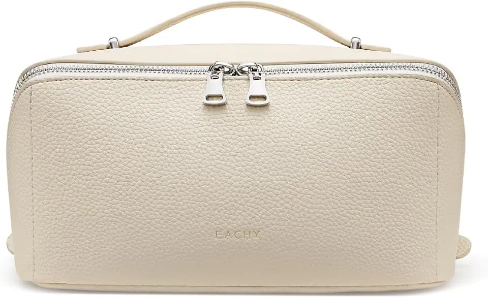 EACHY Travel Makeup Bag Organizer, Toiletry Bag for Women, Cosmetic Pouch