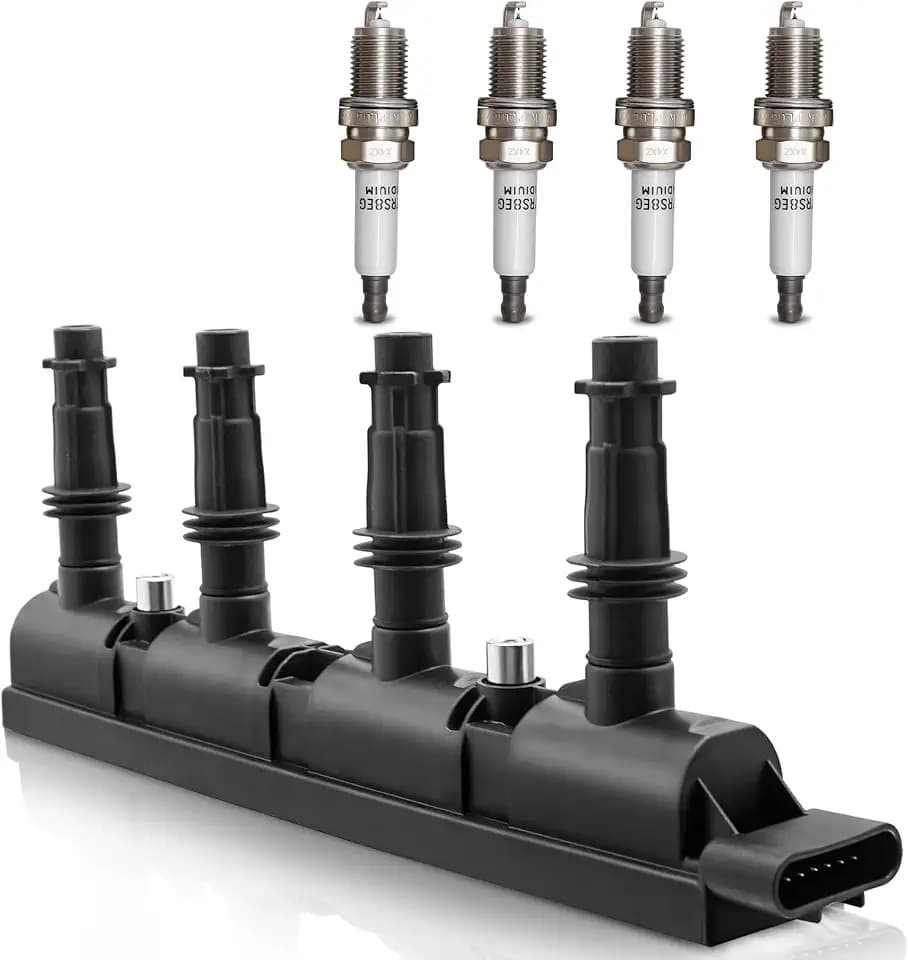 UF669 Ignition Coil & 1675 Double Iridium Spark Plug Chevy Buick Cadillac