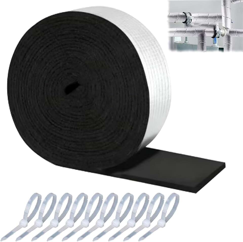 Isolierung Kanal 10 m x 5 cm Rohrisolierung zum Wickeln 1 Pcs