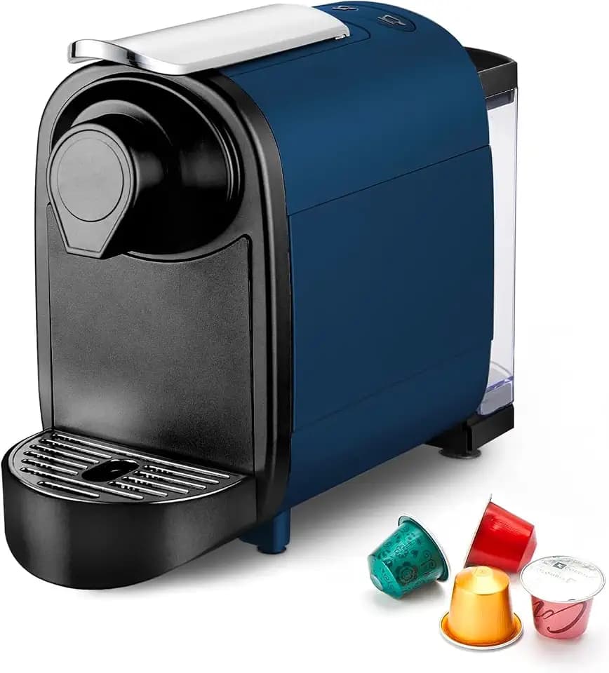 Avilia Nespresso compatible automatic espresso machine, compact design 1400 W, white - perfect for home and office