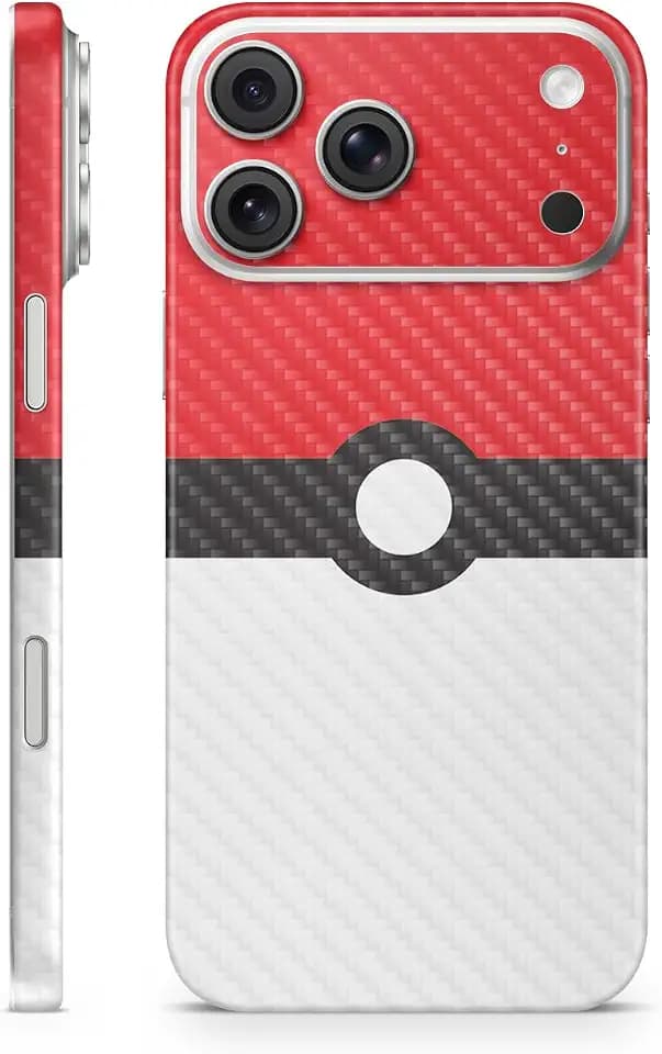 Carbon Fiber Phone Skin Compatible with Apple iPhone 17 Pro Max - Battle Ball - Premium 3M Vinyl Protective Wrap Decal Cover - Easy to Apply | Crafted in The USA by MightySkins