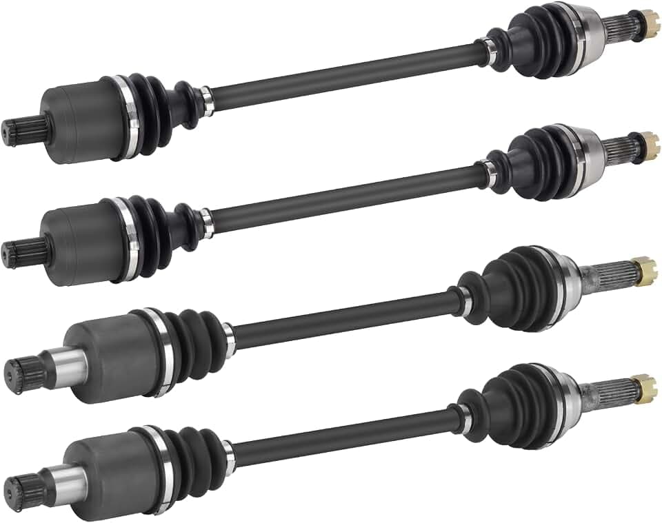 Youxmoto 2 Front+2 Rear CV Axle Fit for Polaris RZR 4 800-2010 2011 2012 2013; RZR S 800 2009-2014, 4340 Chromoly Steel CV Axle Drive Shaft Full Set, For 1332637, 1332638, 1332883 (NOT FIT RZR 800)