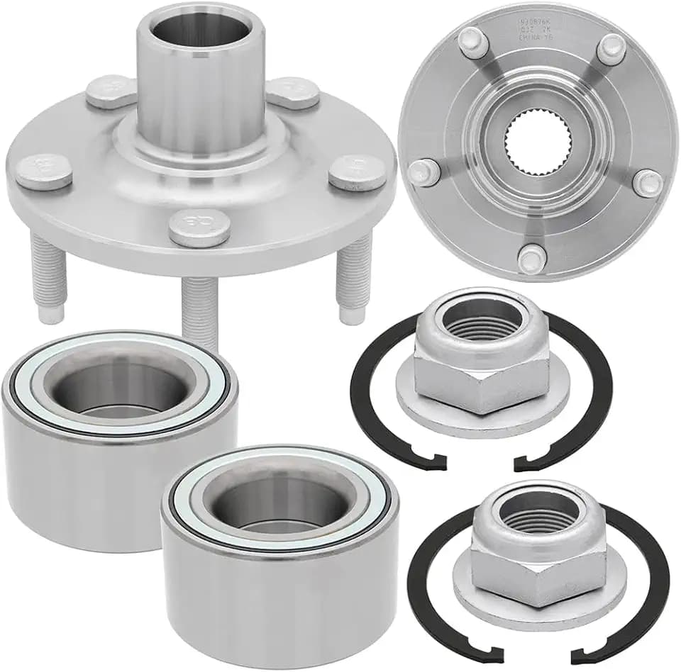 [2-Pack] BR930876K - Front Driver and Passenger Side Wheel Hub Bearing Repair Kit Assembly Compatible with 2011-2014 Ford Edge, 2011-2015 Lincoln MKX