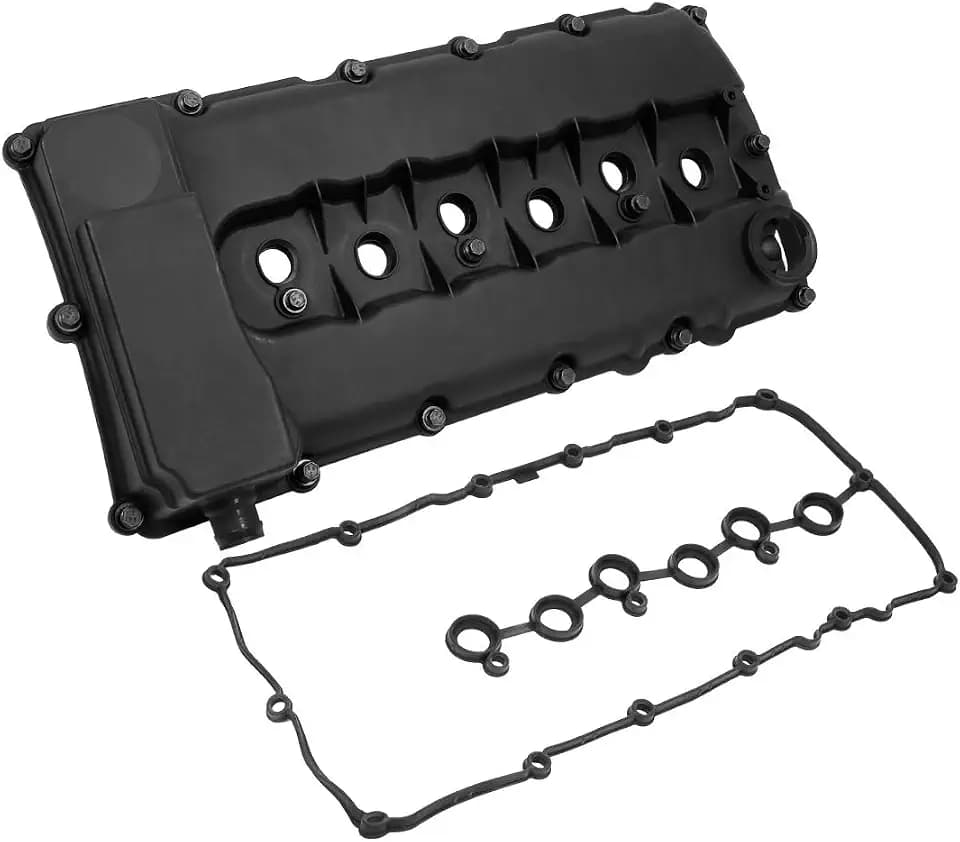 X AUTOHAUX 03H103429D Car Engine Valve Cover for Audi Q7 3.6L 2007-2010 for Volkswagen Touareg 3.6L 2007-2017
