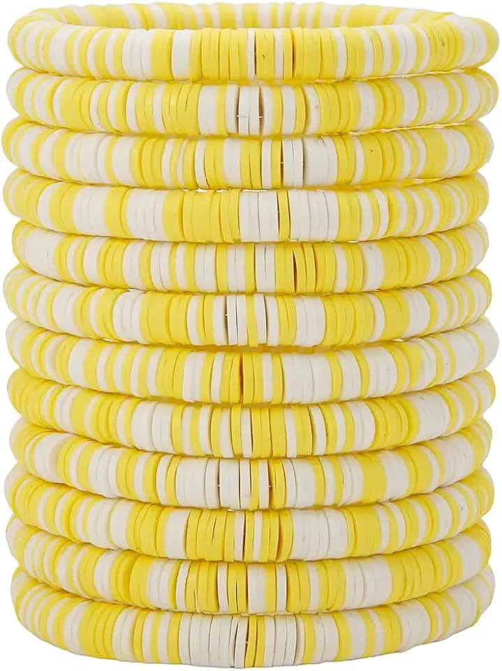 Friendship Bracelets Beaded Bracelets Heishi Bracelet Cute Bracelets Stack Vinyl Clay Disc Bead Surfer Stretch Summer Beach Bracelets For Women Preppy Bracelets