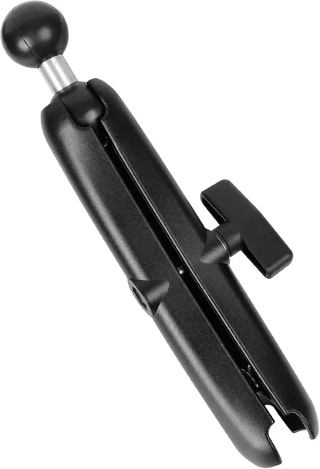 xik Double Socket Arm with 1.5" Double Ball Adapter Compatible with RAM C Size Mounts, 360° Rotation Extension Rod, Electronics Mount for GPS/Fish Finder Mount, for Boat Kayak (11.22" Long Adapter)