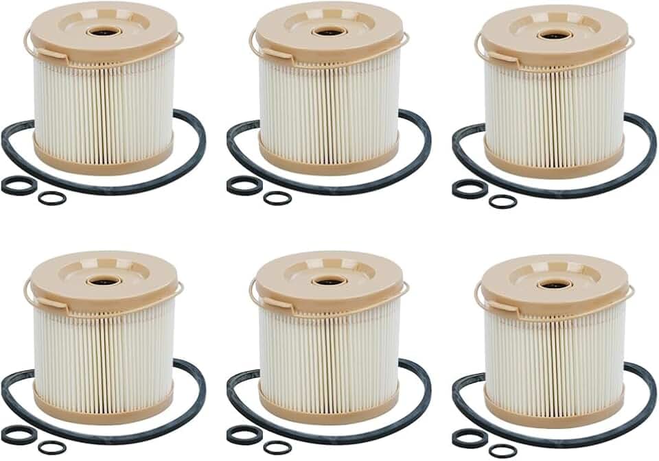 6PCS 2010PM-OR 30 Microns Fuel Filter Element Replacement for 500FH 500FG Marine 500 Series Turbine 500FG2430 500FG30 500FG1230 75500FGX30 Replace 2010PM FS19575 CS8597 PF598-30
