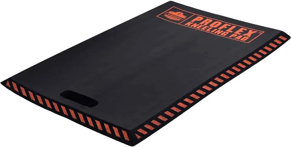 Ergodyne ProFlex 385 Kneeling Pad, Foam Knee Cushion, Water Resistant Kneeling Mat, 16" x 28" x 1",Black,Large