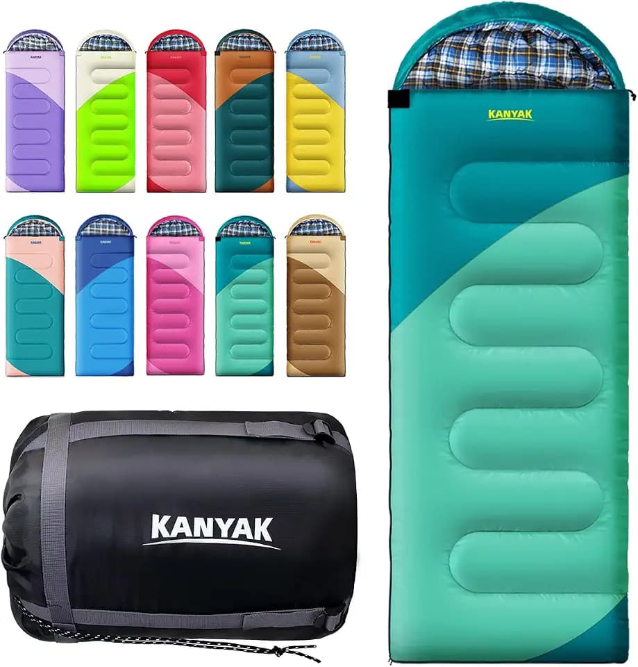 Camping Sleeping Bag for Adults Kids Teens,Waterproof Lightweight