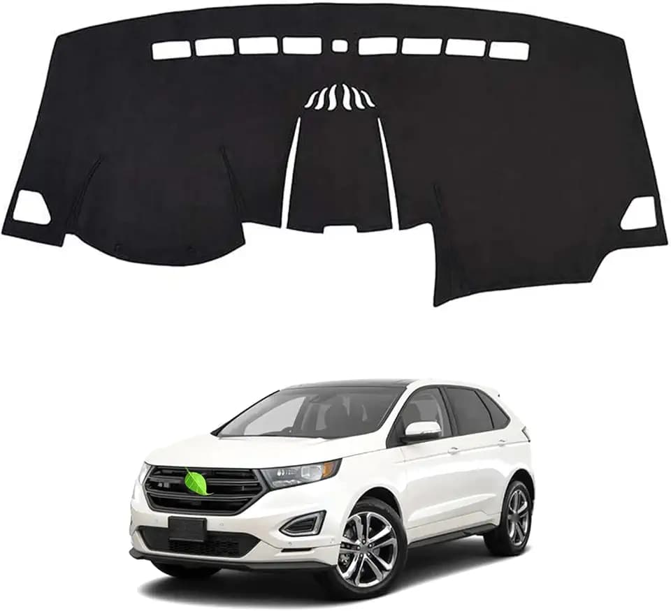 Cartist Dashboard Cover Mat for 2015-2022 2023 2024 2025 2026 Ford Edge Accessories Dash Cover Flannel Dash Mat Sunshade Glare UV Rays Protector