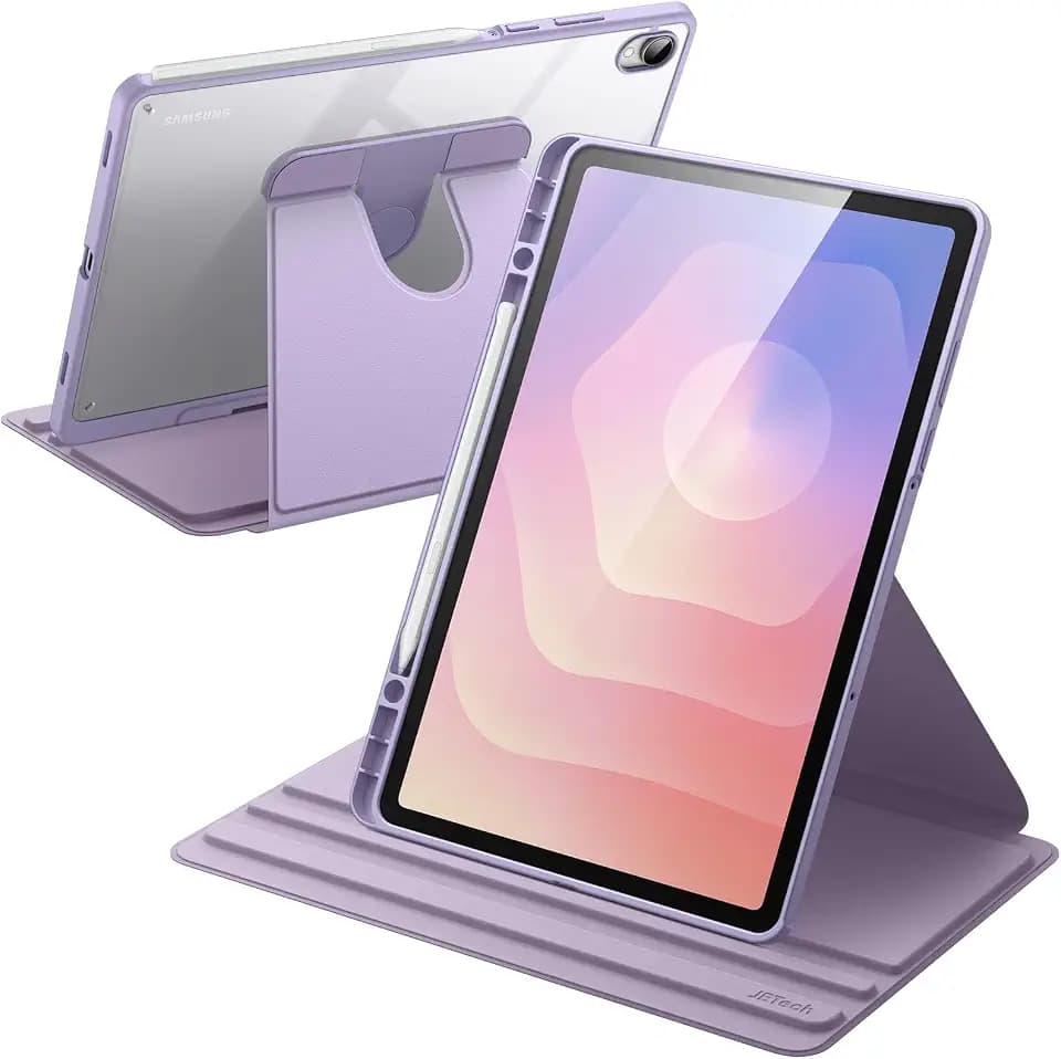 JETech 360° Rotating Case for Samsung Galaxy Tab S11, Lavender