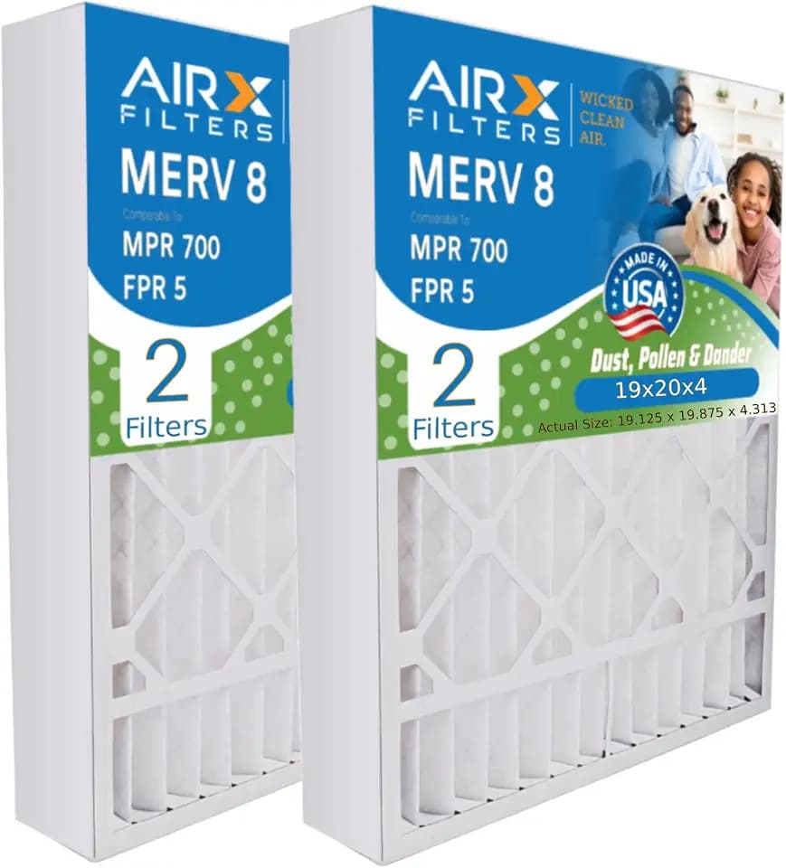 AIRx Filters 19x20x4 Furnace & AC Filter MERV 8 Dust 2-Pack