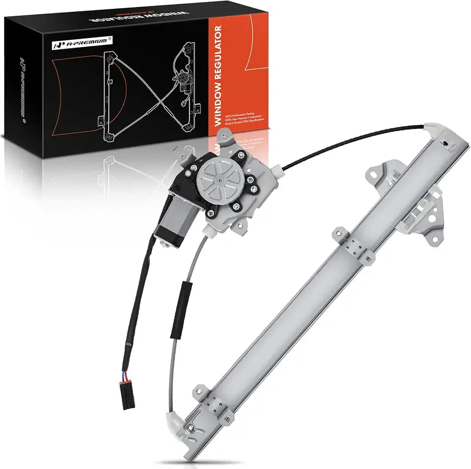 A-Premium Front Driver Side Power Window Regulator with Motor (2-Pin)