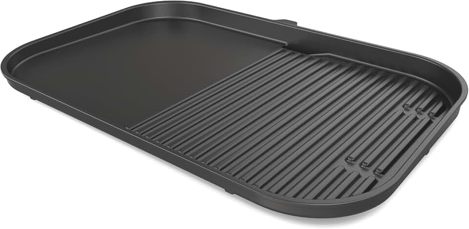 Ninja XL Woodfire Grill & Griddle Plate, for OG800/OG900, Ceramic, Black