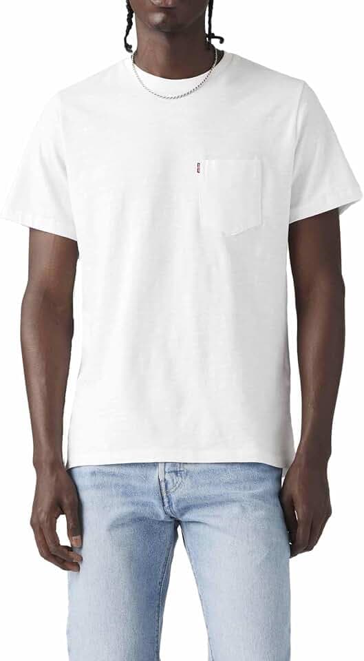 Levi's Herren T-Shirt Classic Pocket mit Brusttasche, Standard Fit