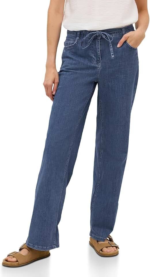 Cecil Damen Flared Leg Jeans 3716651