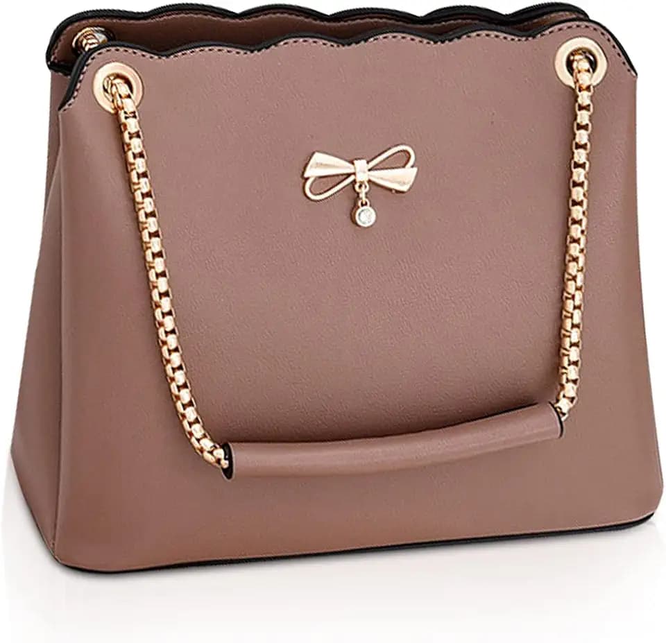 NICOLE & DORIS Tasche Frauen Klein Umhängetasche Damen Handtaschen Elegante Crossbody Bag Damen Handytasche PU Leder Schultertasche mit Kette