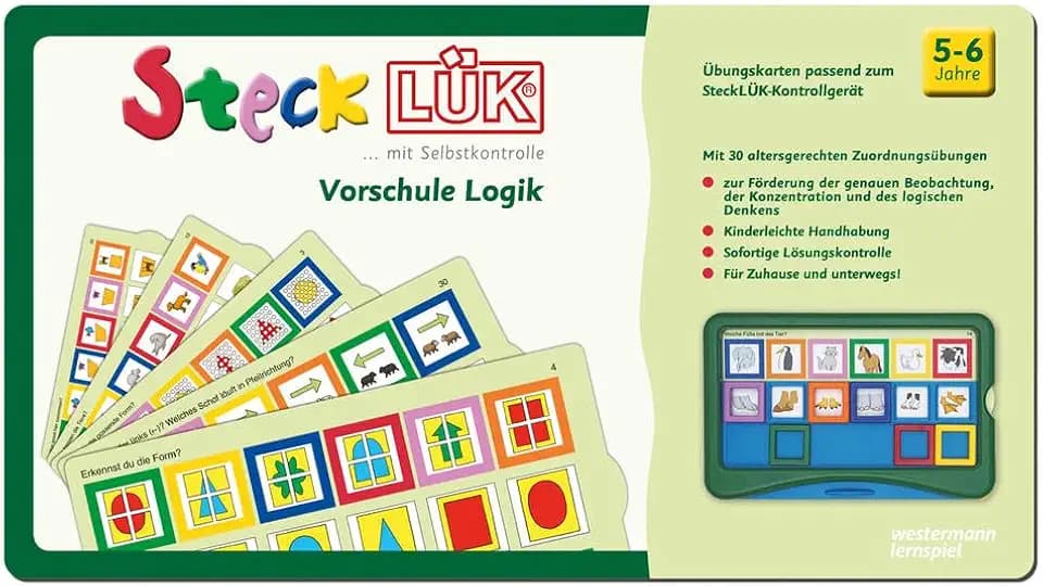 SteckLÜK: Vorschule Logik 1 Alter 5 - 6 (grün)