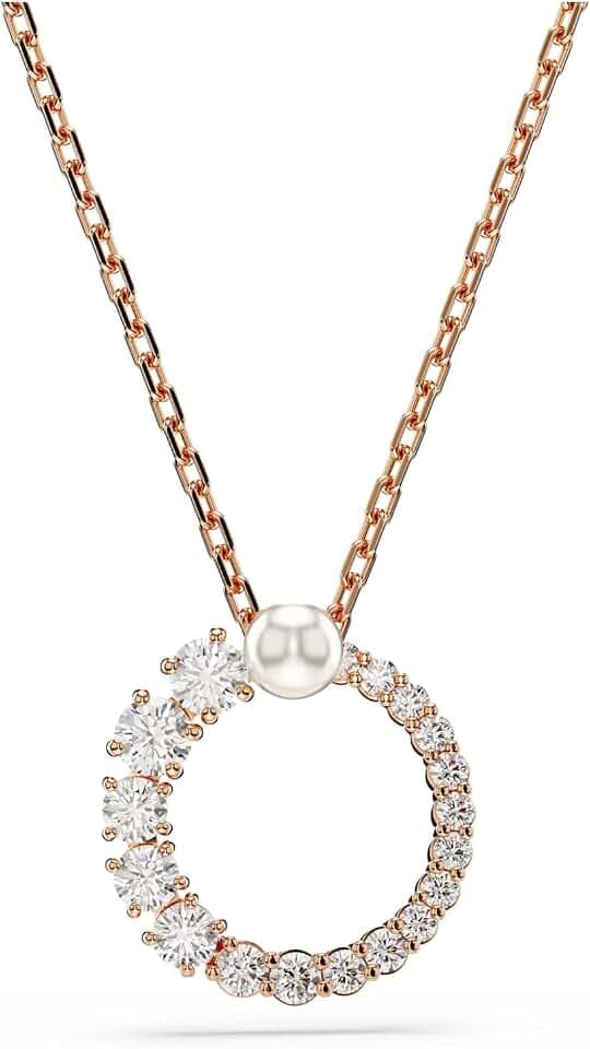 Swarovski Matrix Kollektion Halskette, Kristallperle, Rundschliff