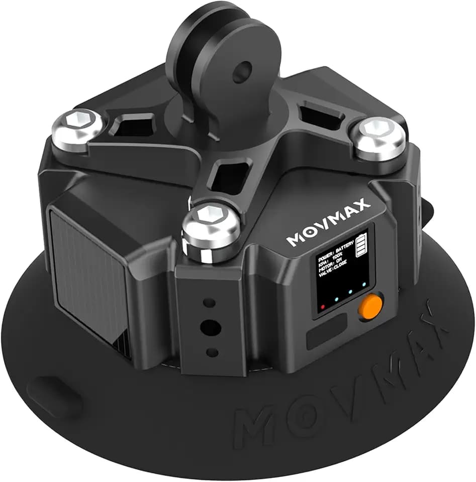 MOVMAX 4.5" Solar Electric Suction Cup for Blade Arm & Razor Arm Car Mount