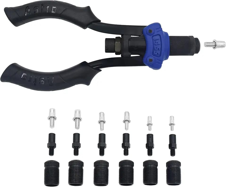 Astro Tools 1455 Handnietbolzen-Setter Kit – metrisch & SAE mit Nietbolzen, mehrfarbig