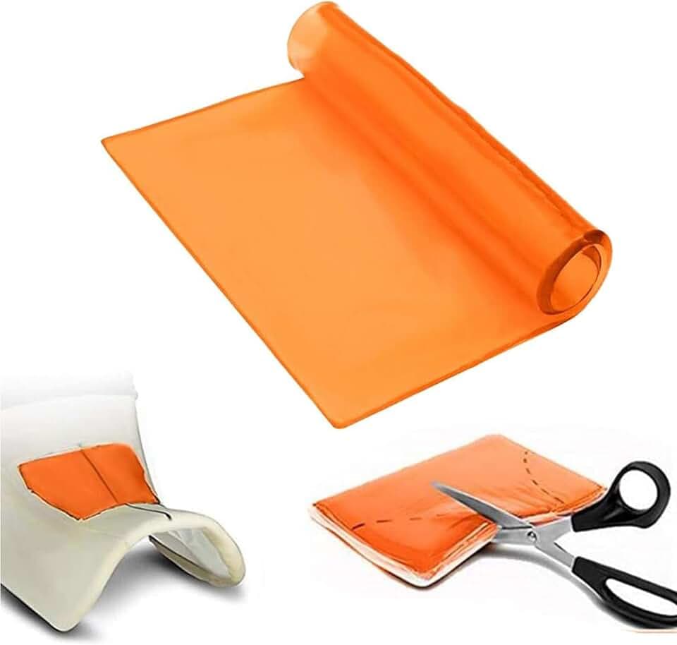 Motorcycle Seat Gel Pad Driver Passenger Seat Cushion Shock Absorption Mat Reduce Fatigue Comfortable Soft Pad DIY Seat Pad Cooling Cushion Motorcycle Seat Foam Orange25 x 22 x 1cm