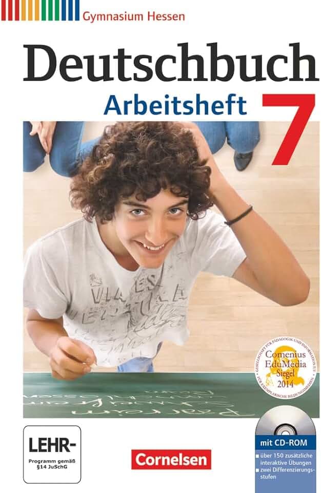 Deutschbuch Gymnasium - Hessen G8/G9 - Ausgabe 2012 - 7. Schuljahr: Arbeitsheft mit Lösungen und Übungs-CD-ROM